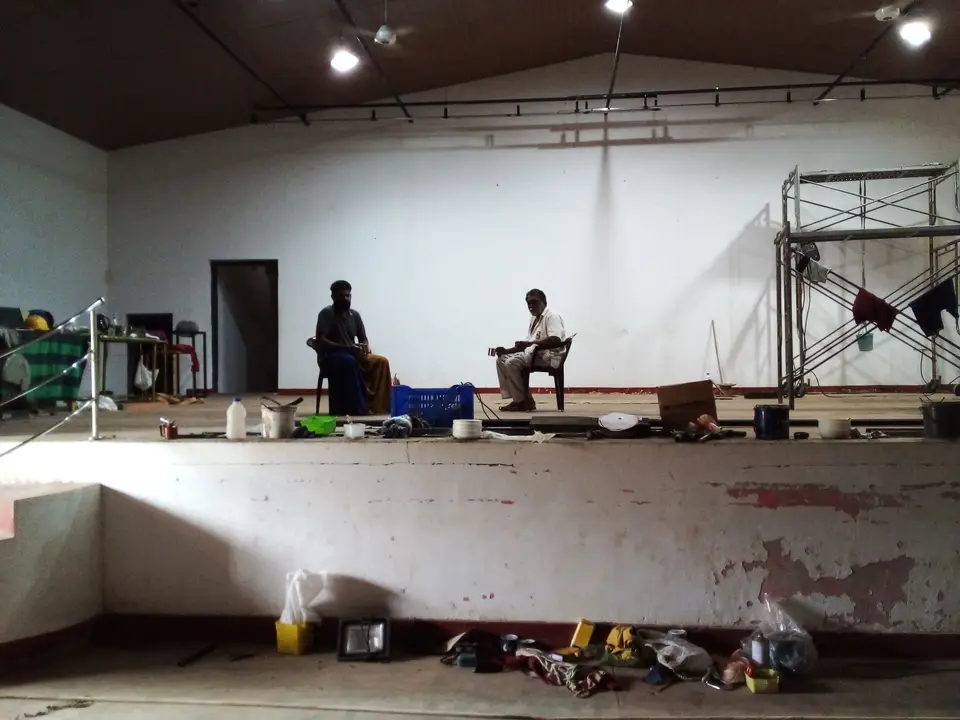 Ananda Central College, Elpitiya — stage curtain project photograph 3