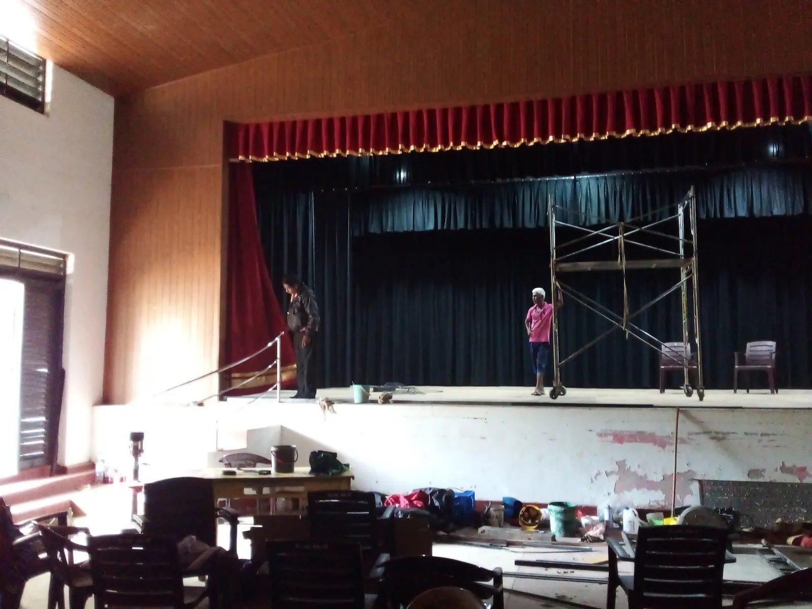 Ananda Central College, Elpitiya — stage curtain project photograph 5
