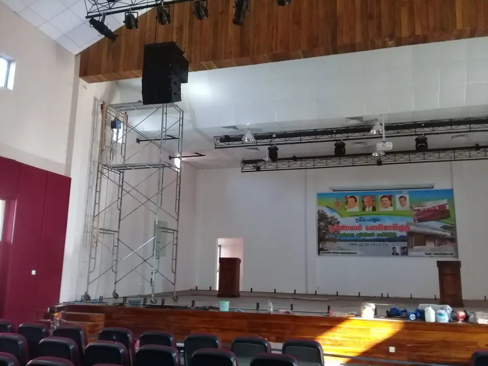 Auditorium, Ibbagamuwa — stage curtain project photograph 4