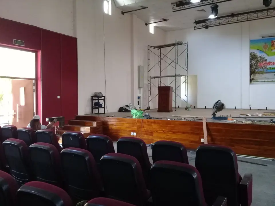 Auditorium, Ibbagamuwa — stage curtain project photograph 5