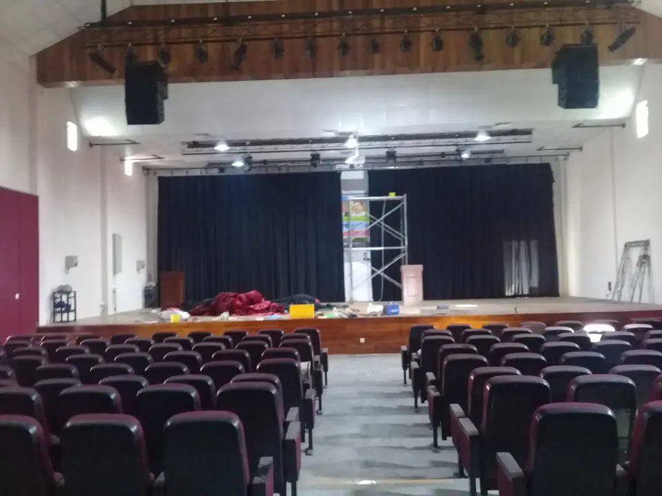 Auditorium, Ibbagamuwa — stage curtain project photograph 7