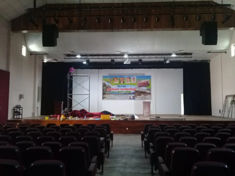 Auditorium, Ibbagamuwa — stage curtain project photograph 8