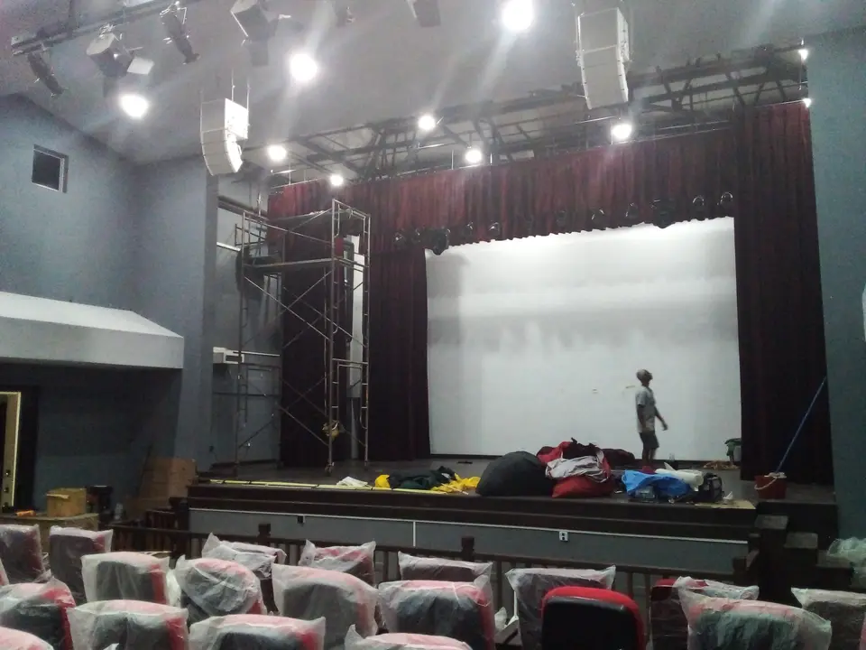 Katana Pradeshiya Sabha — stage curtain project photograph 3