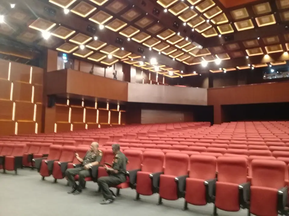 Large Auditorium Stage Curtains — stage curtain project photograph 2