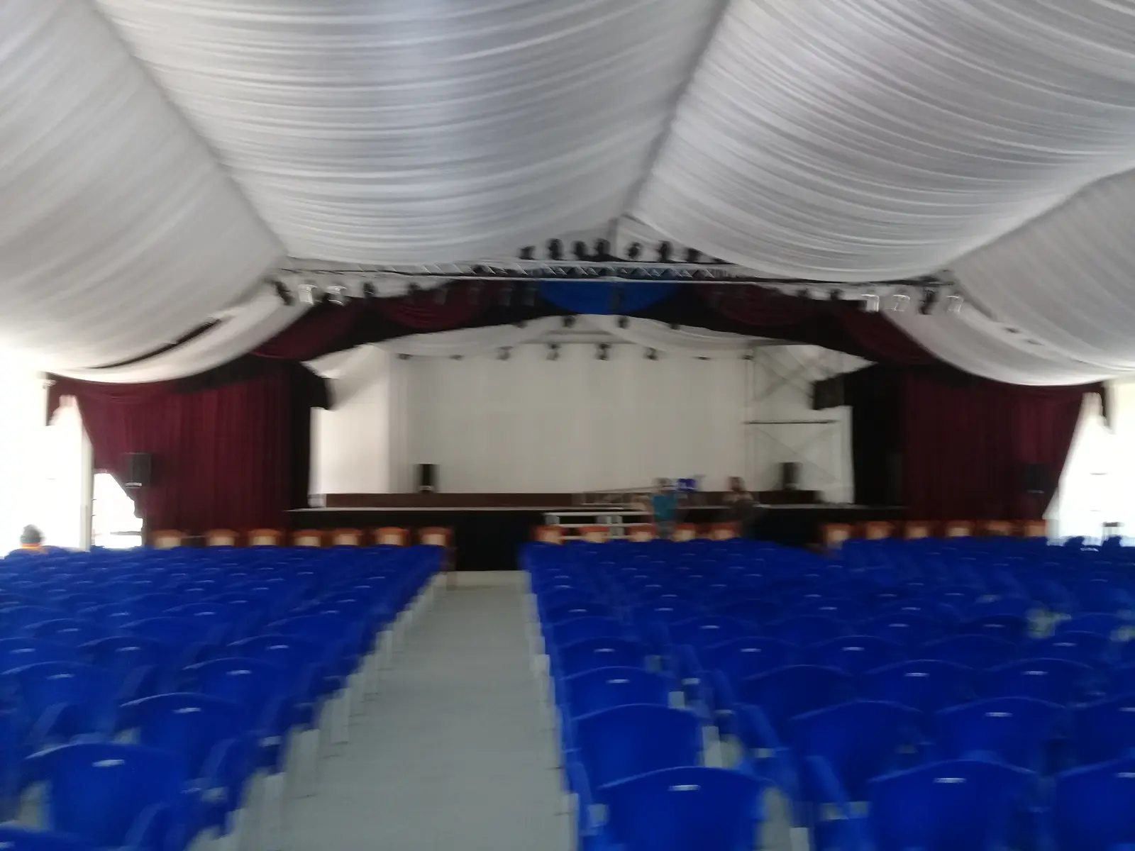 Multipurpose Hall Stage Curtains and Drapery — stage curtain project photograph 4