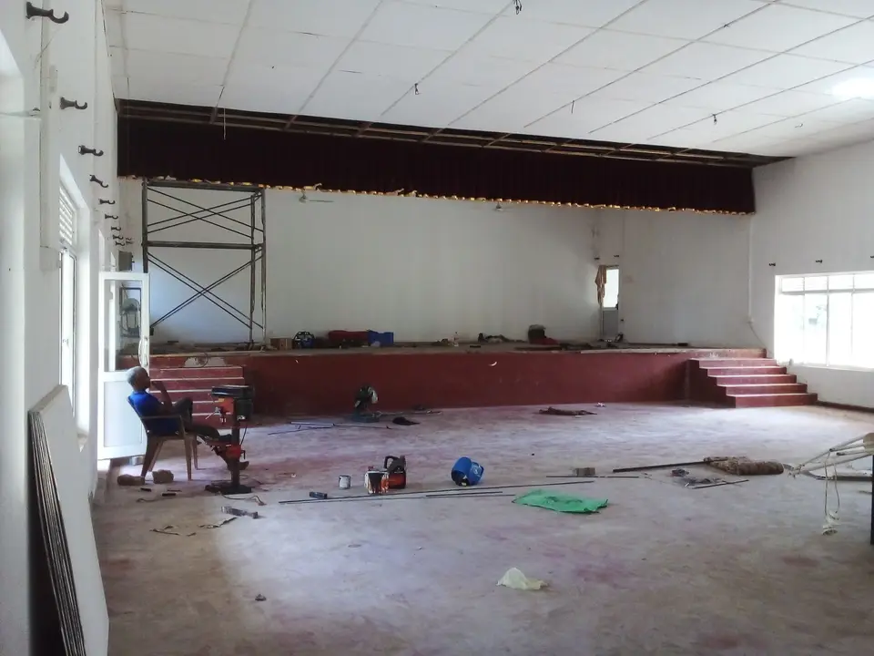 Nochchiyagama Pradeshiya Sabha — stage curtain project photograph 2