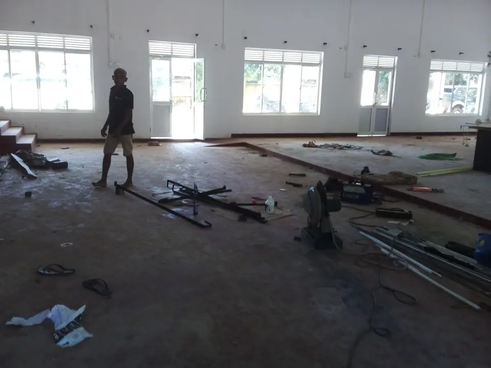 Nochchiyagama Pradeshiya Sabha — stage curtain project photograph 3