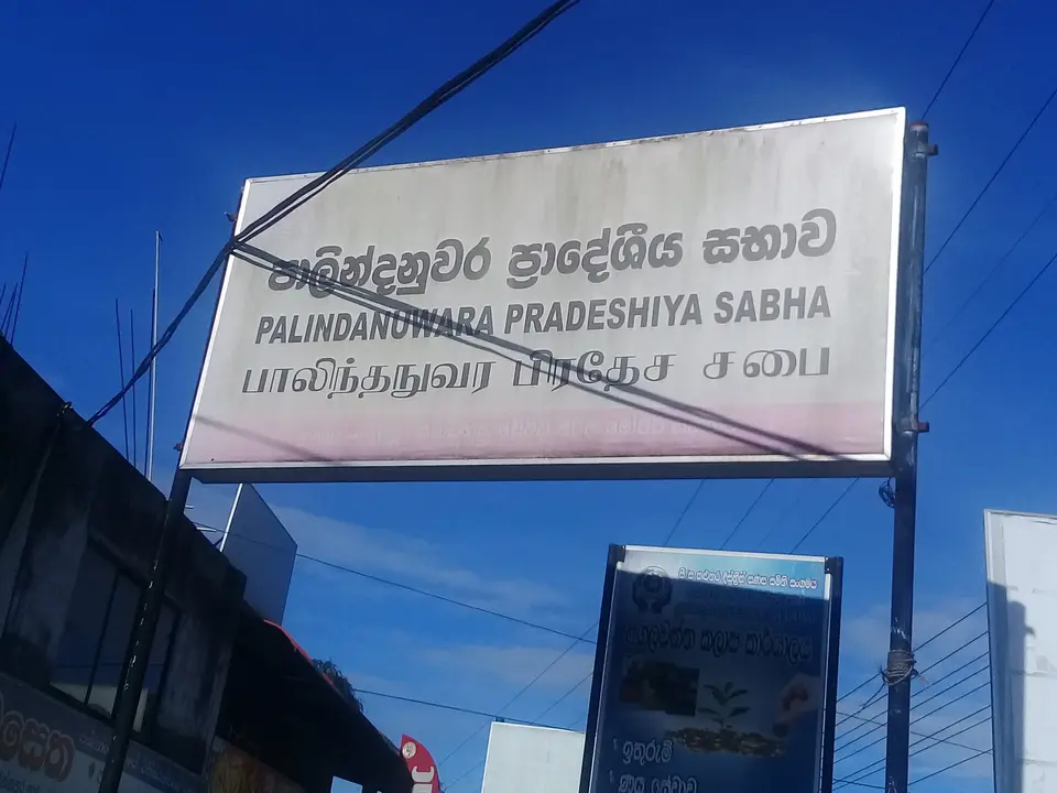 Palindanuwara Pradeshiya Sabha — stage curtain project photograph 1