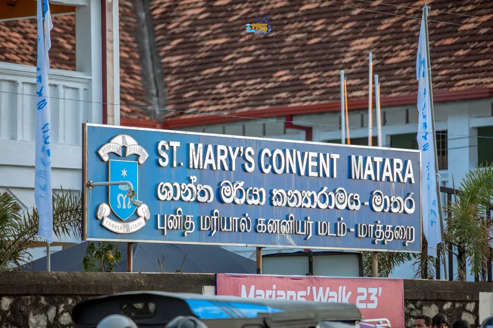 St. Mary’s Convent, Matara — stage curtain project photograph 1