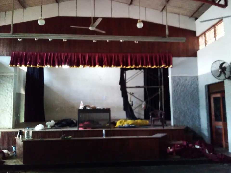 Sudampaya Town Hall, Anamaduwa Pradeshiya Sabha — stage curtain project photograph 2