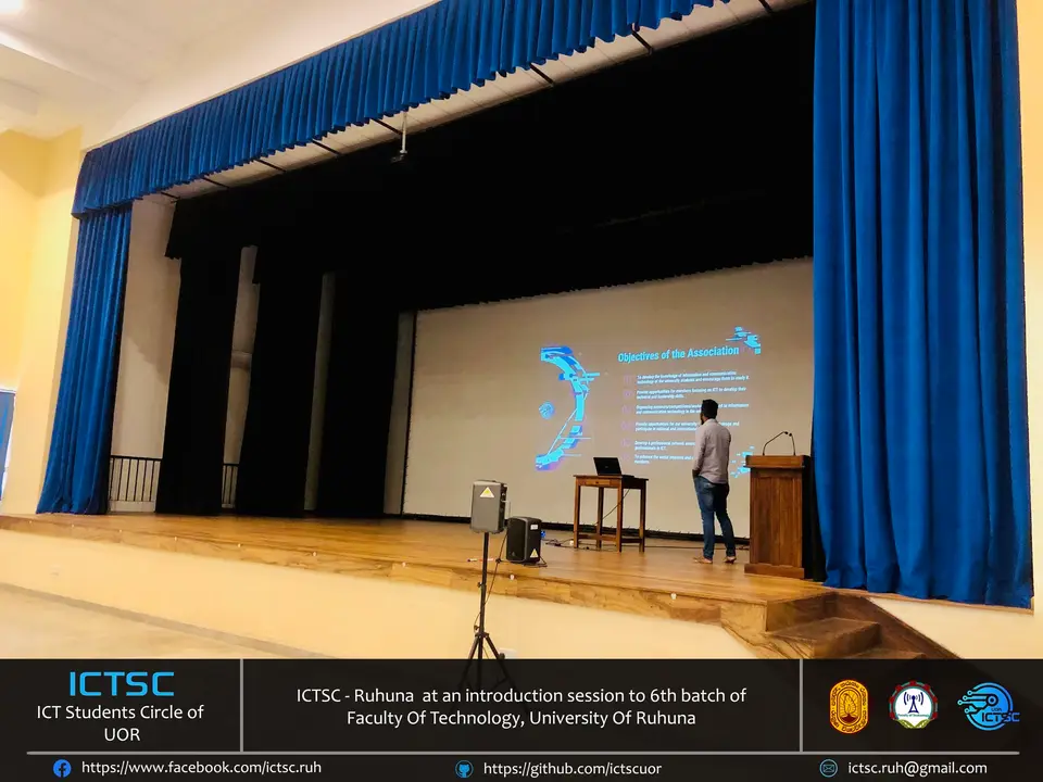 University of Ruhuna — stage curtain project photograph 6